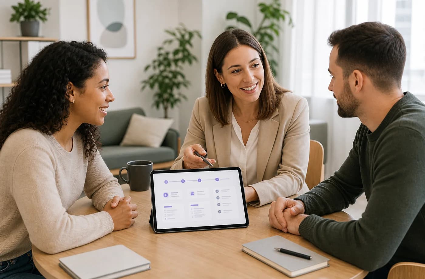 Candidate joining a clear online interview process